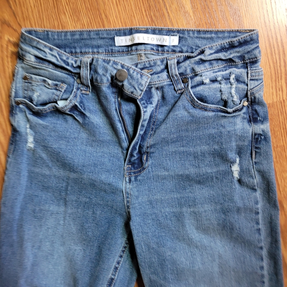distressed jeans
